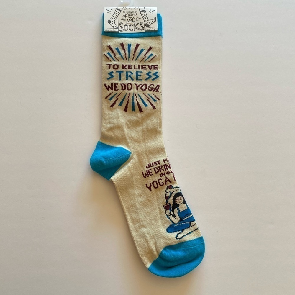Primitives by Kathy socks wine yoga NWT